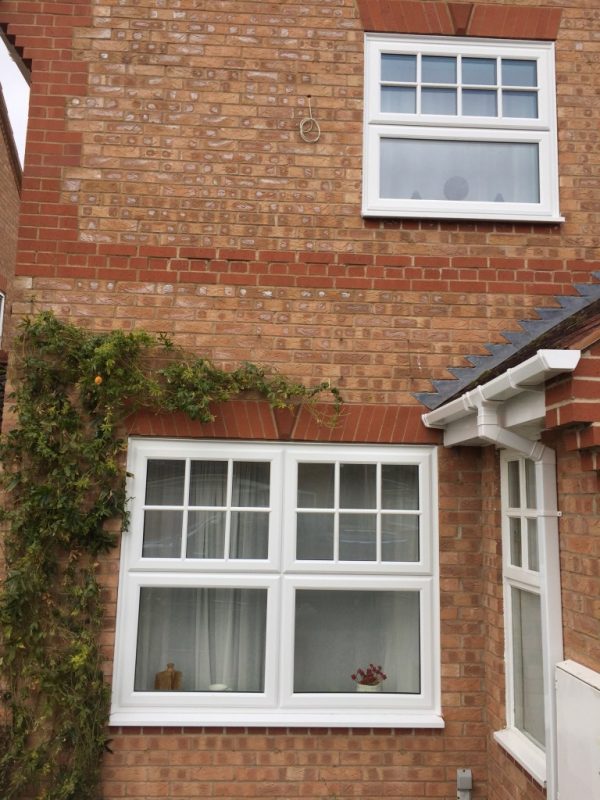 New Sash effect windows in Huntingdon. Standard windows in astrigal