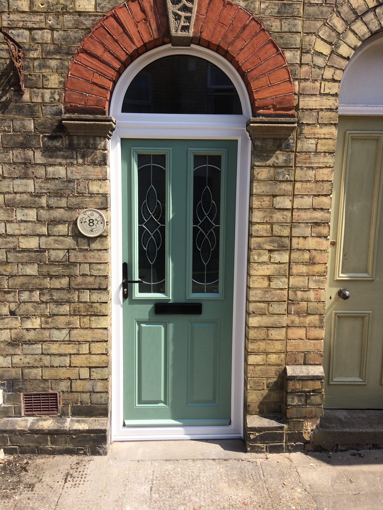 New Chartwell green door with arched top light in Huntingdon