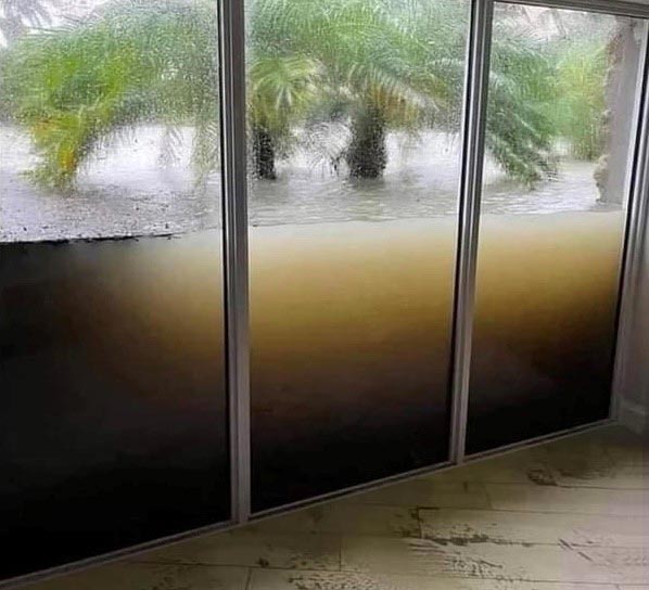 Windows under water